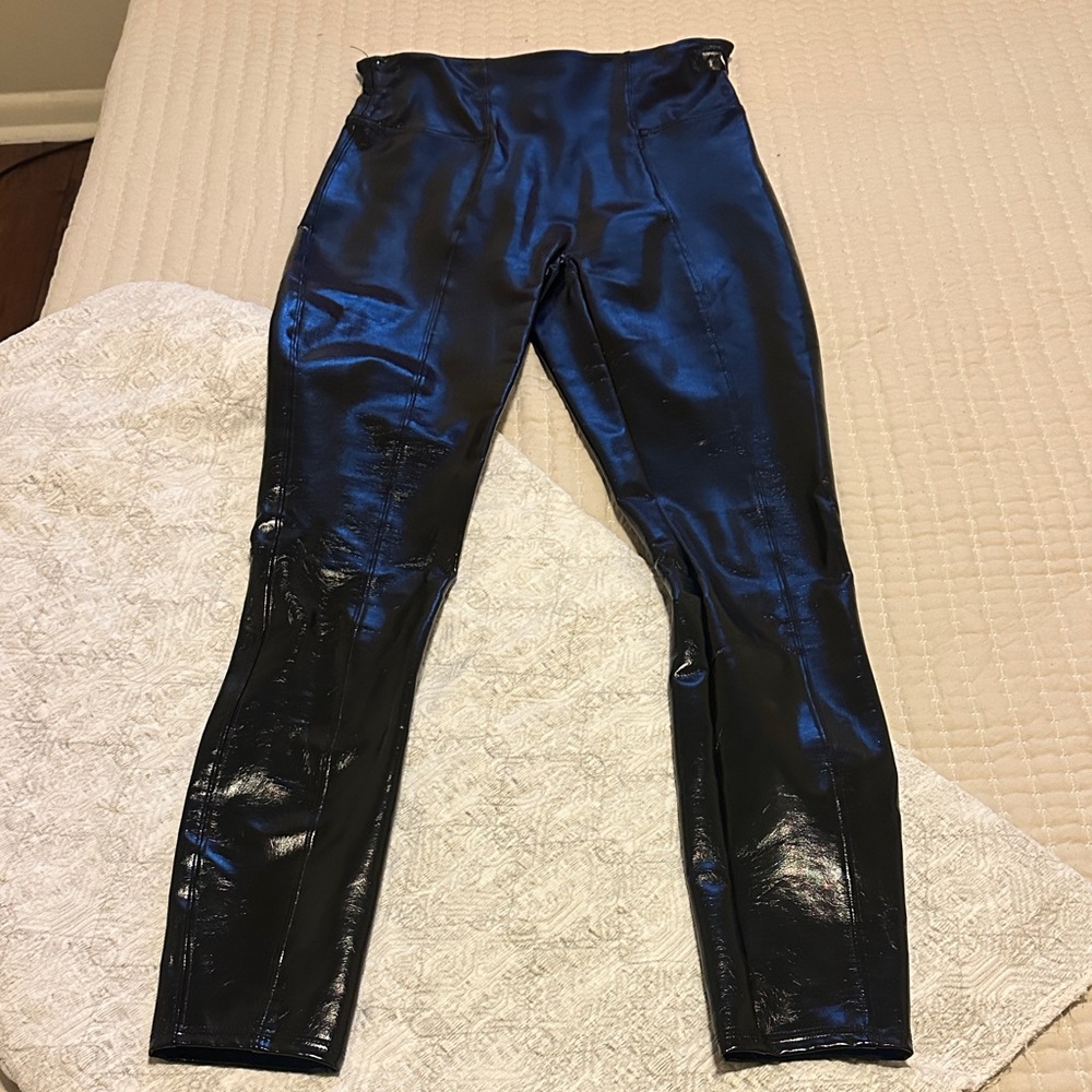 SPANX Faux Leather Black Leggings